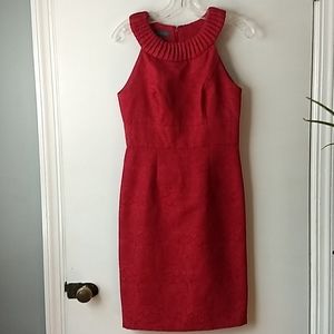 Kristin Davis Sleeveless Red Cocktail Dress